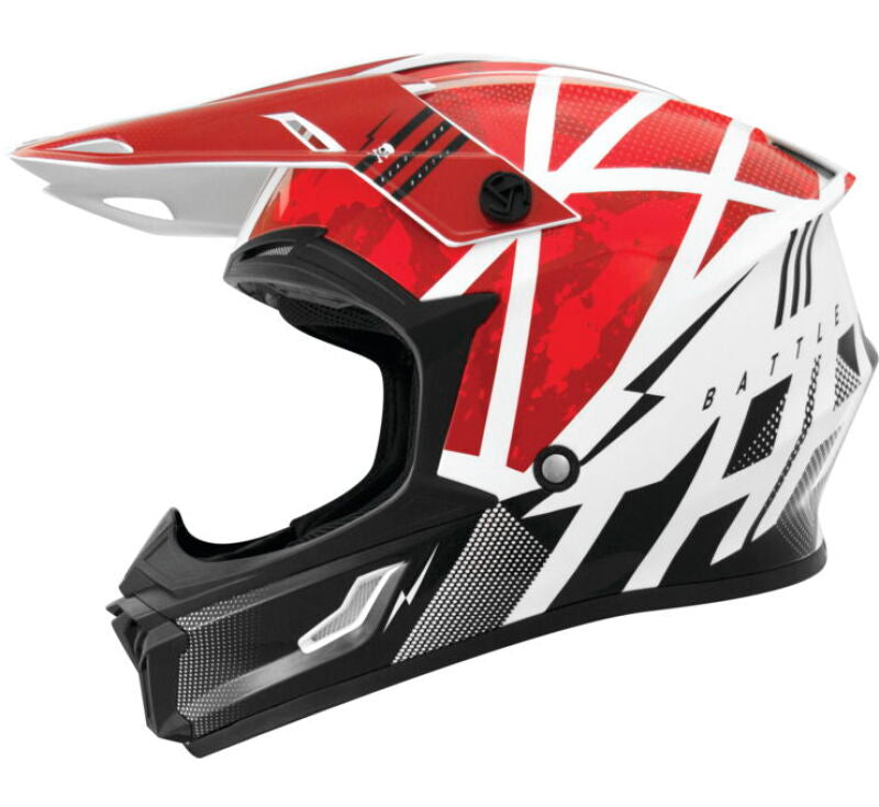 THH Helmets T710XR Battle Red/Black Youth - Small