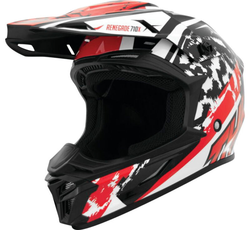 THH Helmets T710XR Renegade White/Red Youth - Small