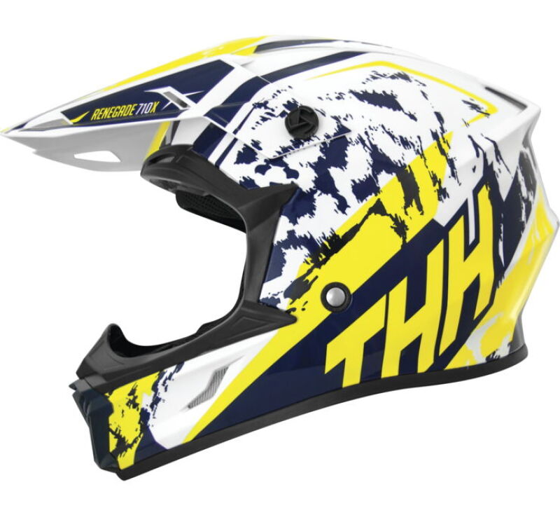 THH Helmets T710XR Renegade Yellow/Blue - XS