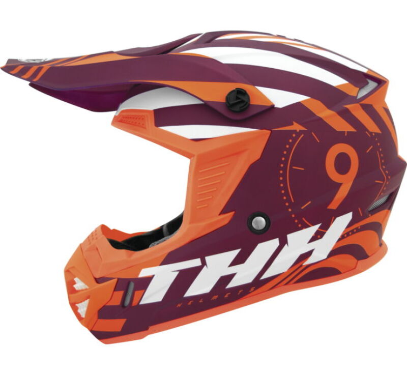 THH Helmets T730X Twister Purple/Orange - Medium