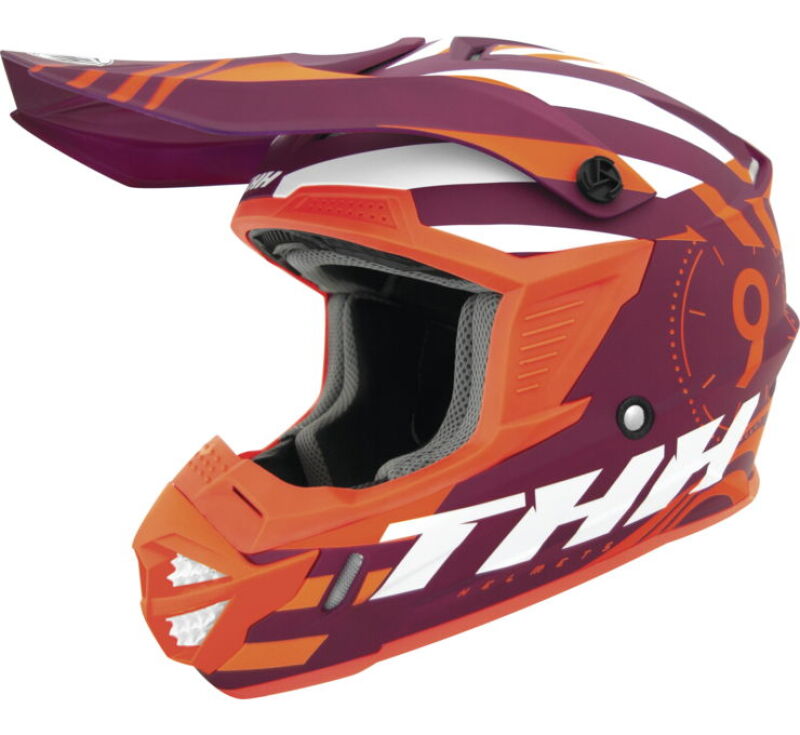 THH Helmets T730X Twister Purple/Orange Youth - Small