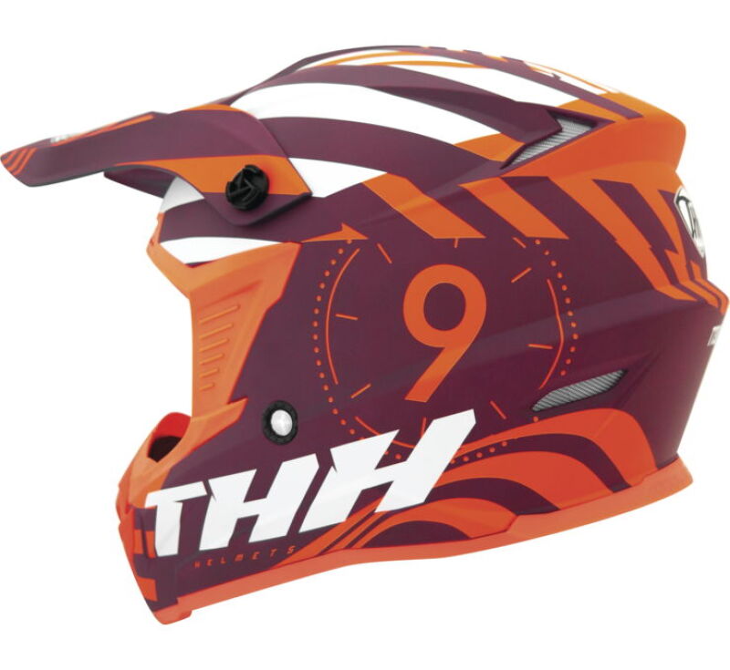 THH Helmets T730X Twister Purple/Orange Youth - Small