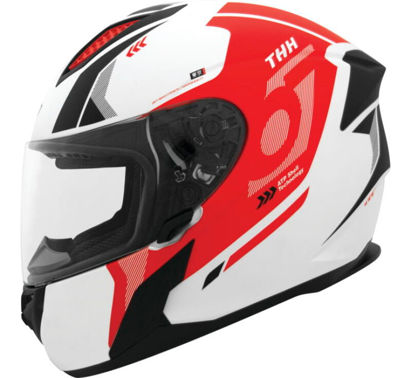 THH Helmets T810S Hayate Pearl White/Red - XL