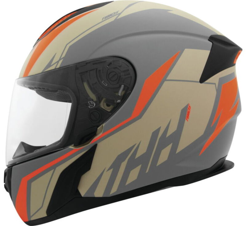 THH Helmets T810S Turbo Gray/Orange - Medium