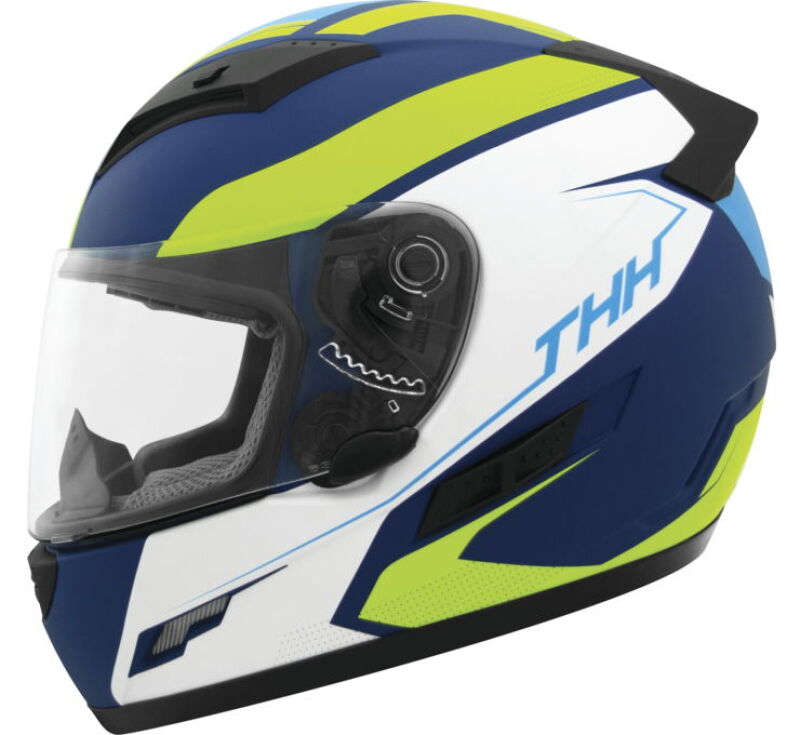 THH Helmets TS-80 Vision Blue/Yellow - Medium