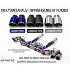 True F1 Valved Exhaust System for Lamborghini Huracan Performante EVO STO Tecnica by Stratec Systems