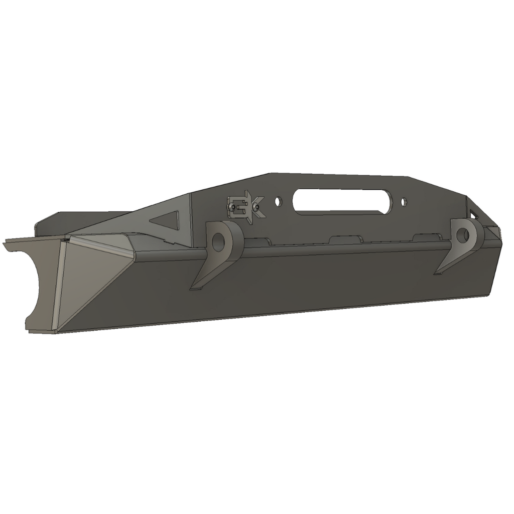 Front Diamond Series Stubby Bumper for Jeep TJ Wrangler (97-06) By Gatekeeper Off-Road