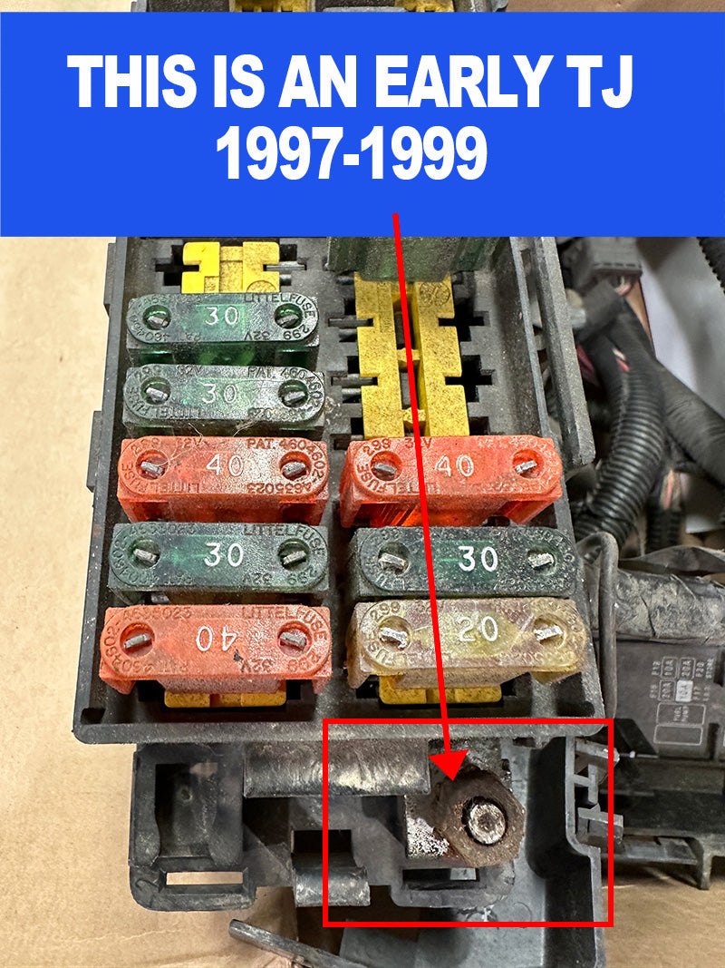 Jeep Wrangler TJ / LJ Big 7 Battery Cable Kit (1997-2006) by JS Alternators