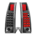 89-90 Chevy C1500 C2500 C3500 K1500 K2500 K3500 LED Tail Lights Black