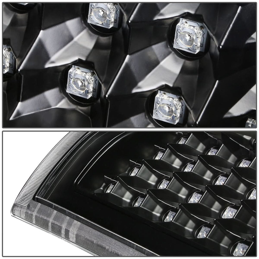 03-07 Chevy Silverado GMC Sierra LED Tail Lights Black Clear