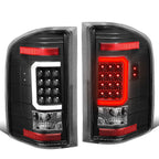 07-14 Chevy Silverado GMC Sierra C-Bar 3D LED Tron Style Tail Lights
