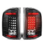 07-14 Chevy Silverado GMC Sierra LED Tail Lights - Black/Clear