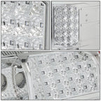 07-14 Chevy Silverado GMC Sierra LED Tail Lights - Chrome/Clear