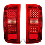 2014-2019 Chevrolet Silverado GMC Sierra Dual LED Tail Lights Chrome