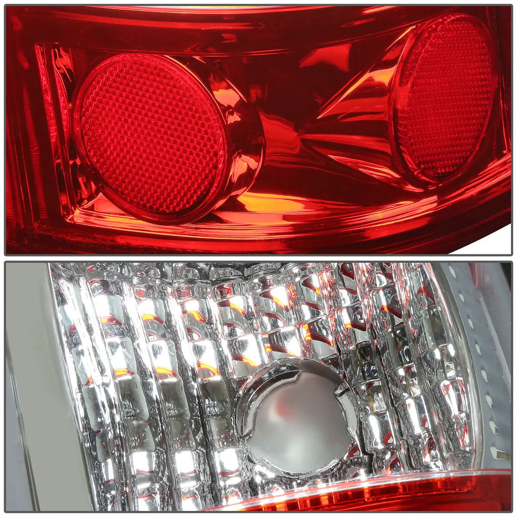 99-03 Chevrolet Silverado/GMC Sierra LED Tail Lights - Chrome Red
