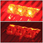 07-09 Dodge Ram C-Bar 3D U-Halo LED Tail Lights Chrome Red
