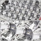 2007-2009 Dodge Ram LED Tail Lights Chrome/Clear