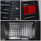 09-17 Dodge Ram 1500/2500/3500 C-Bar Style 3D LED Tail Lights Black/Clear