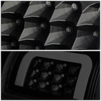 09-17 Dodge Ram 1500 2500 3500 C-Bar Style 3D LED Tail Lights Black/Smoke