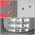 04-08 Ford F-150 3D Style Dual C-Bar LED Tail Lights - Chrome/Clear