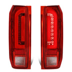90-97 Ford F-150/F-250/F-350/Bronco 3D LED Tail Lights Chrome/Red