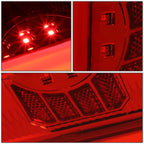 90-97 Ford F-150/F-250/F-350/Bronco 3D LED Tail Lights Chrome/Red