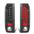 90-97 Ford F-150/F-250/F-350/Bronco LED Tail Lights Black/Clear