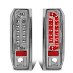 90-97 Ford F-150/F-250/F-350/Bronco LED Tail Lights Chrome/Clear