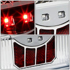 90-97 Ford F-150/F-250/F-350/Bronco LED Tail Lights Chrome/Clear
