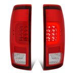 97-07 Ford F-150 F-250 F-350 F-450 F-550 C-Bar 3D LED Tail Lights Chrome