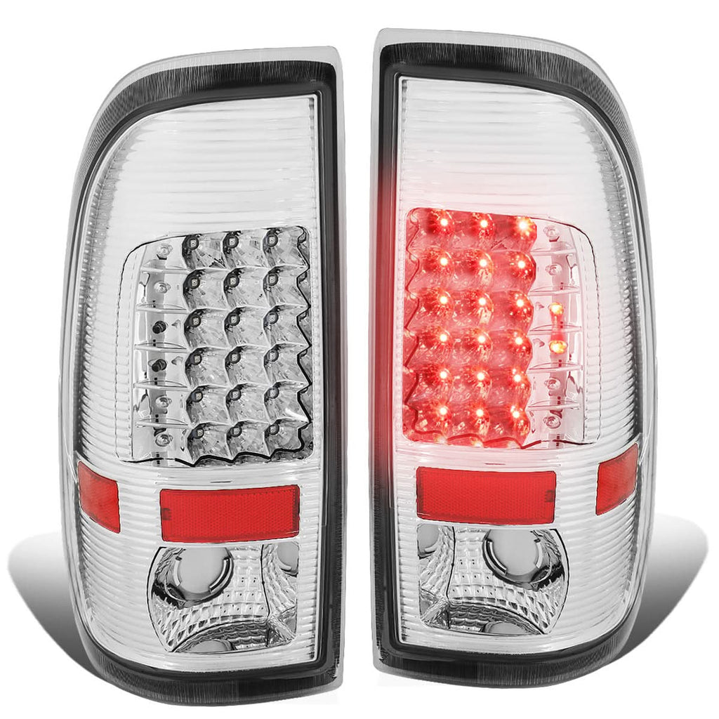 08-16 Ford F-250 F-350 F-450 F-550 Super Duty LED Tail Lights Chrome