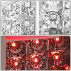 07-14 GMC Sierra 1500/2500HD/3500HD 3D LED Tail Lights Chrome/Clear