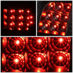 07-14 GMC Sierra LED Tail Lights Black Smoke