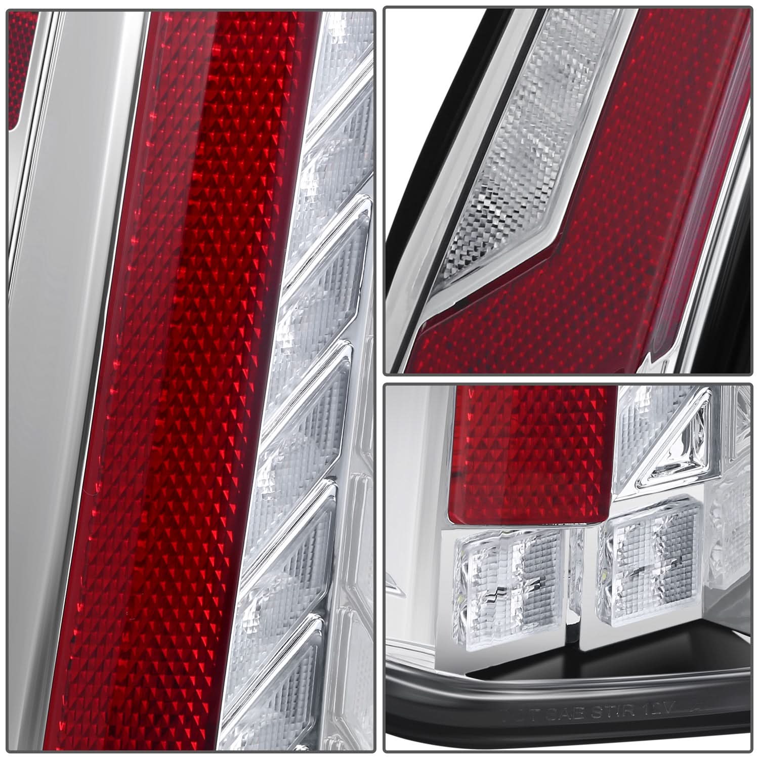 07-14 Chevrolet Tahoe / GMC Yukon Full LED Tail Lights Chrome Clear