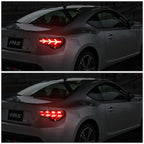 13-17 Subaru BRZ Black Housing Clear Lens Red Signal Tail Lights