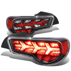 2013-2017 Subaru BRZ / Scion FRS Tail Lights - Black Clear