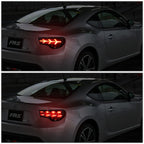 13-17 Subaru BRZ Black Housing Smoke Lens Tail Lights