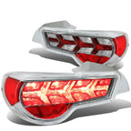 2013-2017 Subaru BRZ Chrome Clear Tail Lights