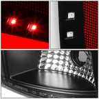 2005-2015 Toyota Tacoma L-Bar Style 3D LED Tail Lights - Black/Clear