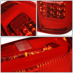 14-18 Toyota Tundra Tube Bar Style 3D LED Tail Lights Chrome/Red