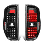 14-18 Toyota Tundra Full LED Tail Lights Black/Clear