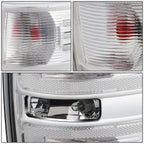 09-14 Ford F-150 Chrome Clear Lens Tail Lights with Red Bulb