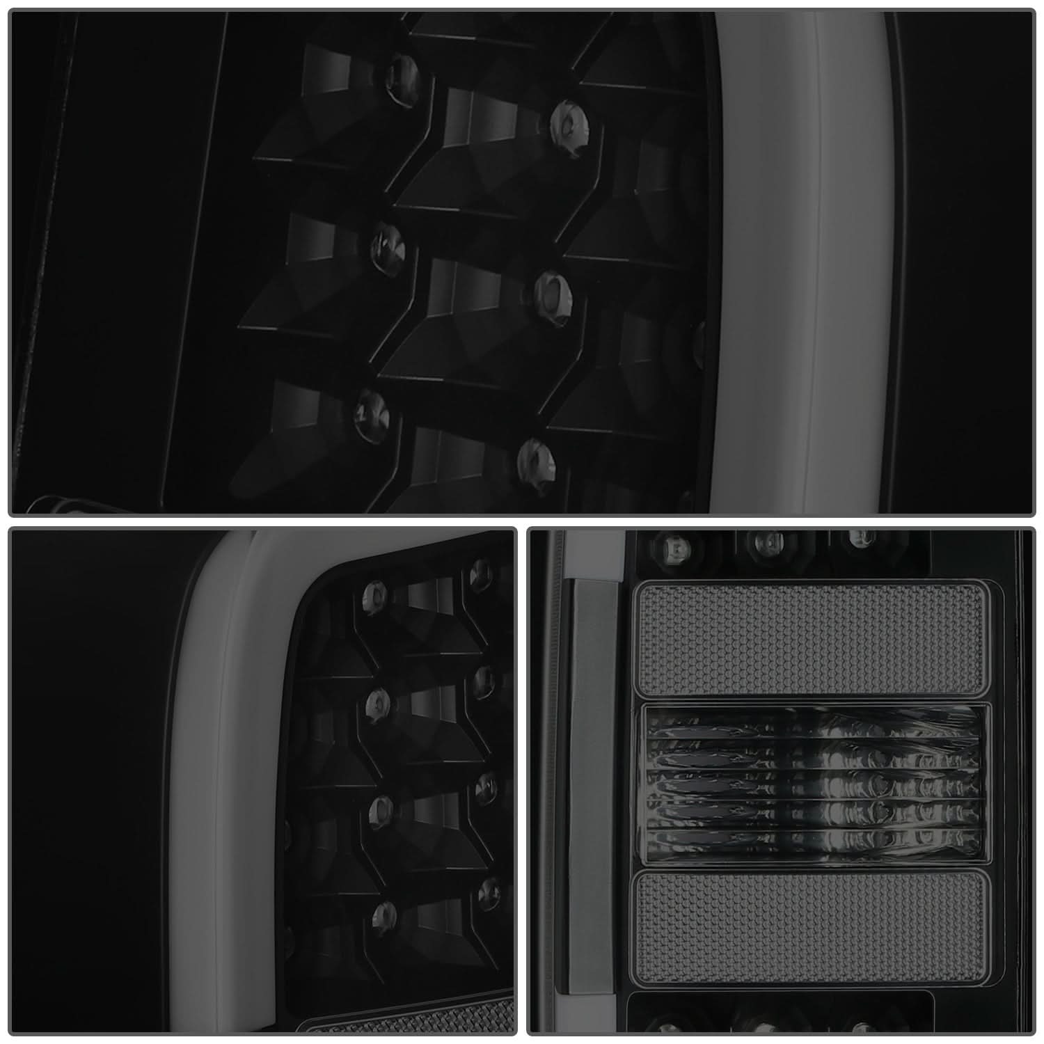 2015-2022 Chevrolet Colorado Black LED Tail Lights with Light Tube