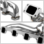 87-94 Ford Mustang 5.0L Twin Turbo Manifold - Stainless Steel
