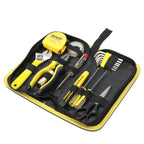 18-Piece Tool Set with Storage Box - Black/Yellow