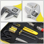 18-Piece Tool Set with Storage Box - Black/Yellow
