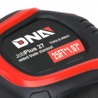 DNA Logo 25FT Measuring Tape - Push Button Black/Red