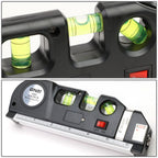 DNA Logo Laser Level with 3-Mode Line 6 Ruler 8ft Tape Black
