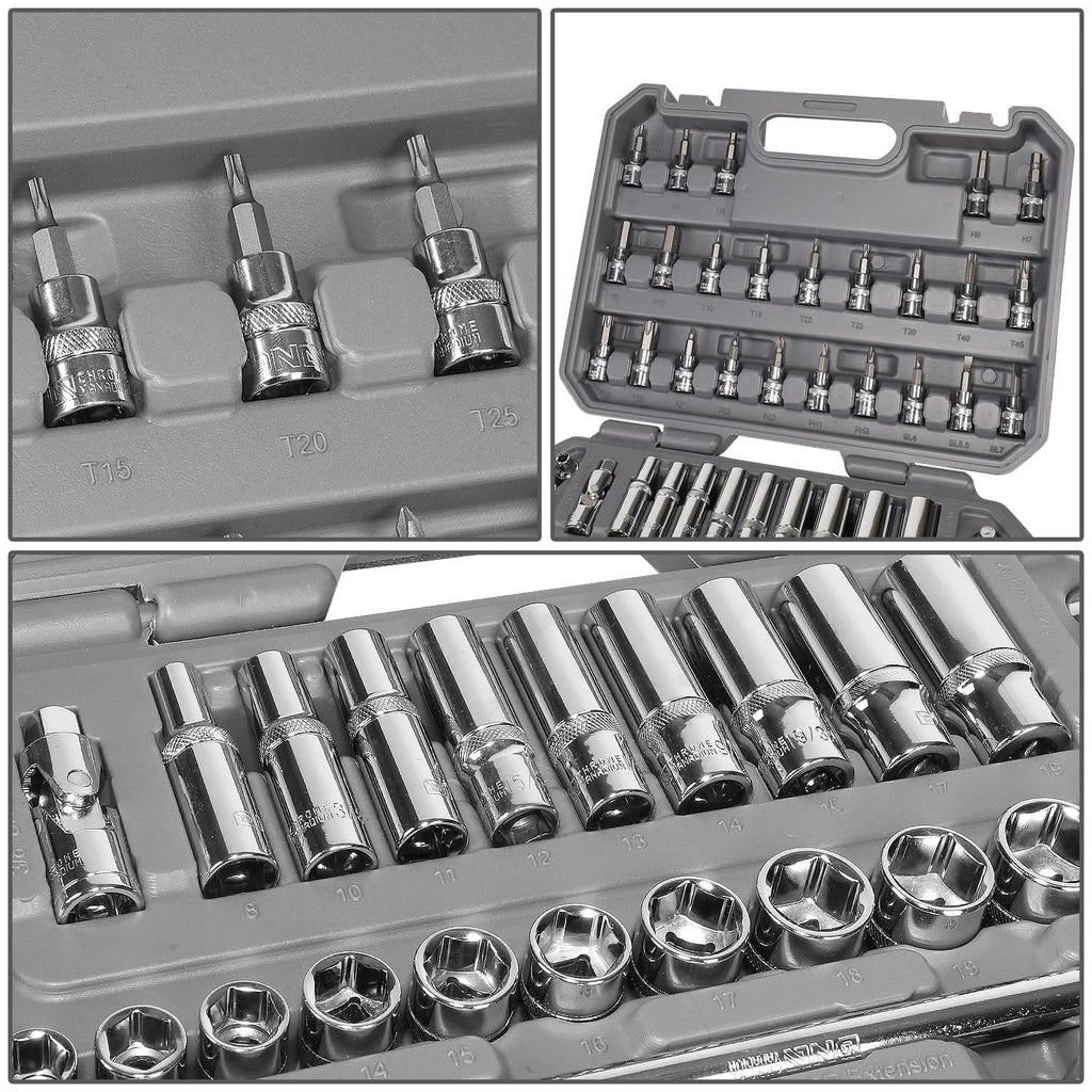 58-Piece Tool Set with Storage Box - ABS