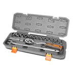 17-Piece Chrome Vanadium Steel Tool Set Box with Case - ABS